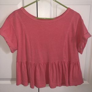 Brand: kimchi blue. Pink flowy top.